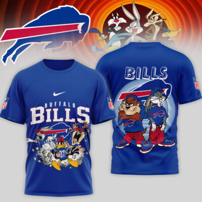 Buffalo Bills | Premium NFL Looney Tunes 3D Shirt - Blue