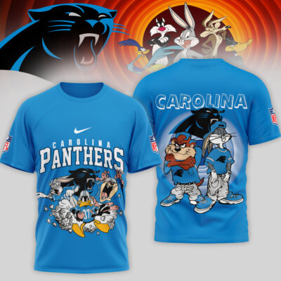 Carolina Panthers | Premium NFL Looney Tunes 3D Shirt - Blue