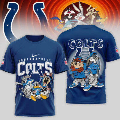 Indianapolis Colts | Premium NFL Looney Tunes 3D Shirt - Blue