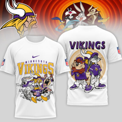 Minnesota Vikings | Premium NFL Looney Tunes 3D Shirt
