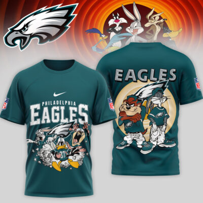 Philadelphia Eagles | Premium NFL Looney Tunes 3D Shirt - Green