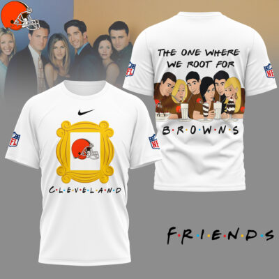 Cleveland Browns | Premium NFL and F.R.I.E.N.D.S Fan 3D Shirt