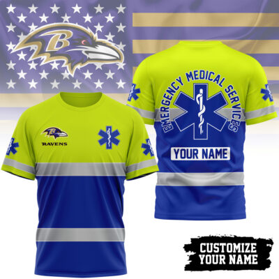 Baltimore Ravens | Premium NFL Emergency Medical Services 3D Shirt