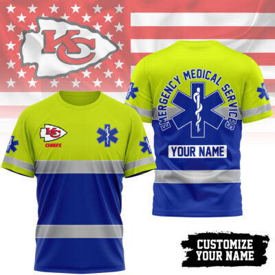 Kansas City Chiefs | Premium NFL Emergency Medical Services 3D Shirt
