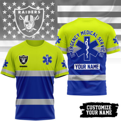 Las Vegas Raiders | Premium NFL Emergency Medical Services 3D Shirt
