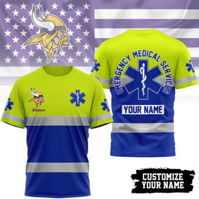 Minnesota Vikings | Premium NFL Emergency Medical Services 3D Shirt