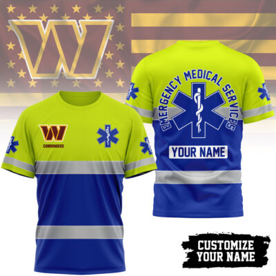 Washington Commanders | Premium NFL Emergency Medical Services 3D Shirt