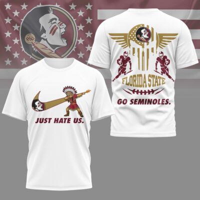 Florida State Seminoles | Premium NCAA Just Hate Us T-shirt