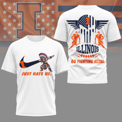 Illinois Fighting Illini | Premium NCAA Just Hate Us T-shirt