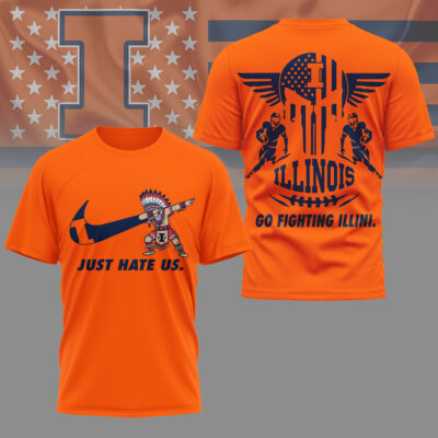 Illinois Fighting Illini | Premium NCAA Just Hate Us T-shirt