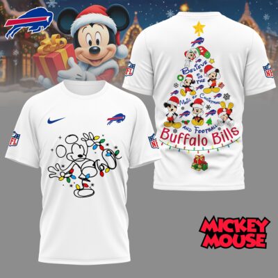Buffalo Bills | Premium NFL Mickey Mouse Christmas 3D Shirt