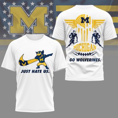 Michigan Wolverines | Premium NCAA Just Hate Us T-shirt