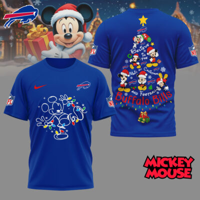 Buffalo Bills | Premium NFL Mickey Mouse Christmas 3D Shirt