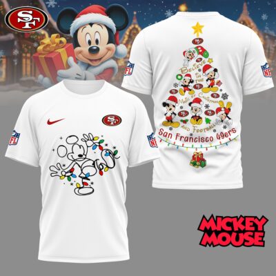 San Francisco 49ers | Premium NFL Mickey Mouse Christmas 3D Shirt