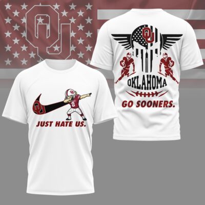 Oklahoma Sooners | Premium NCAA Just Hate Us T-shirt