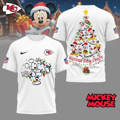 Kansas City Chiefs | Premium NFL Mickey Mouse Christmas 3D Shirt