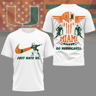 Miami Hurricanes | Premium NCAA Just Hate Us T-shirt