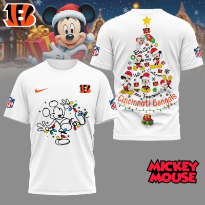 Cincinnati Bengals | Premium NFL Mickey Mouse Christmas 3D Shirt