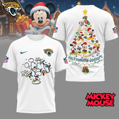 Jacksonville Jaguars | Premium NFL Mickey Mouse Christmas 3D Shirt