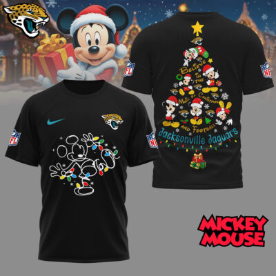 Jacksonville Jaguars | Premium NFL Mickey Mouse Christmas 3D Shirt