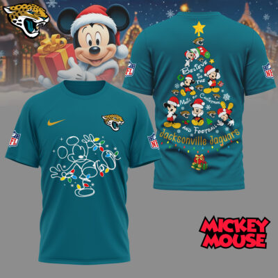Jacksonville Jaguars | Premium NFL Mickey Mouse Christmas 3D Shirt