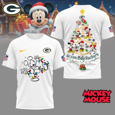 Green Bay Packers | Premium NFL Mickey Mouse Christmas 3D Shirt