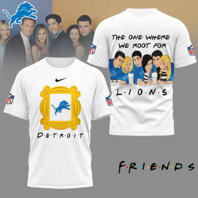 Detroit Lions | Premium NFL and F.R.I.E.N.D.S Fan 3D Shirt