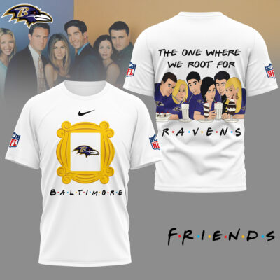 Baltimore Ravens | Premium NFL and F.R.I.E.N.D.S Fan 3D Shirt