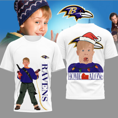 Baltimore Ravens | Premium NFL and Home Alone Fan 3D Shirt
