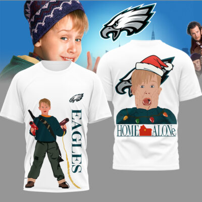 Philadelphia Eagles | Premium NFL and Home Alone Fan 3D Shirt