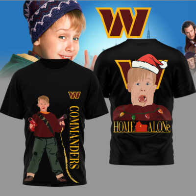Washington Commanders | Premium NFL and Home Alone Fan 3D Shirt