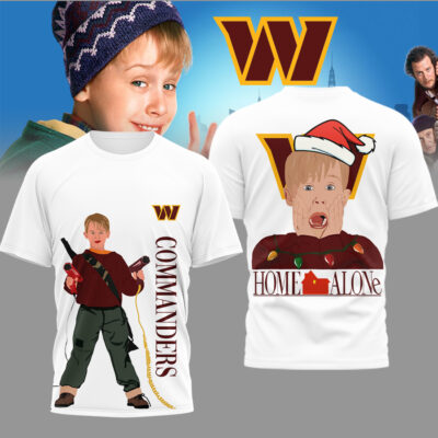 Washington Commanders | Premium NFL and Home Alone Fan 3D Shirt