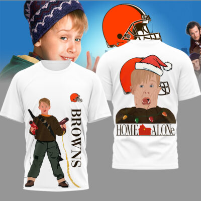 Cleveland Browns | Premium NFL and Home Alone Fan 3D Shirt