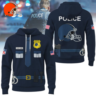 Cleveland Browns | Premium NFL Police Costume 3D Hoodie