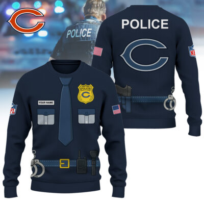 Chicago Bears | Premium NFL Police Costume 3D Hoodie