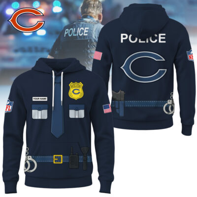 Chicago Bears | Premium NFL Police Costume 3D Hoodie