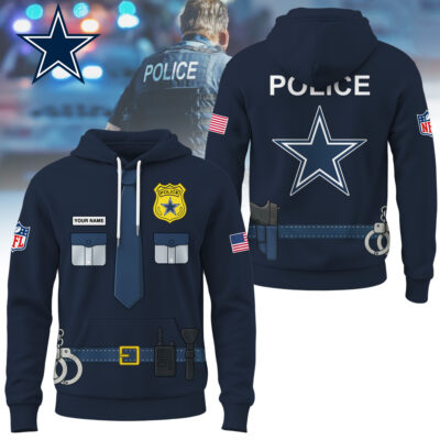 Dallas Cowboys | Premium NFL Police Costume 3D Hoodie