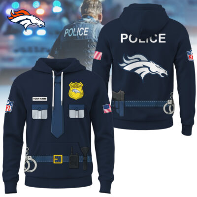 Denver Broncos | Premium NFL Police Costume 3D Hoodie
