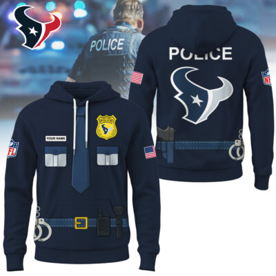 Houston Texans | Premium NFL Police Costume 3D Hoodie