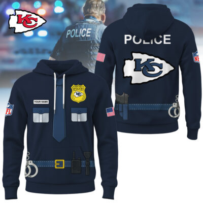 Kansas City Chiefs | Premium NFL Police Costume 3D Hoodie