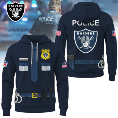 Las Vegas Raiders | Premium NFL Police Costume 3D Hoodie