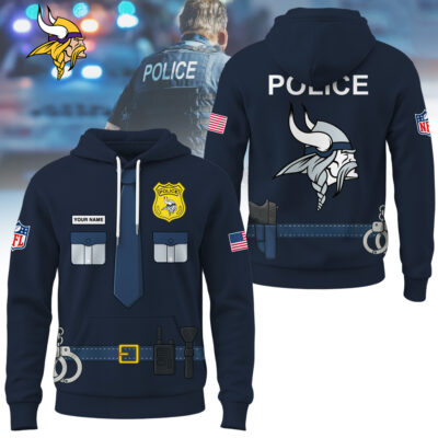 Minnesota Vikings | Premium NFL Police Costume 3D Hoodie