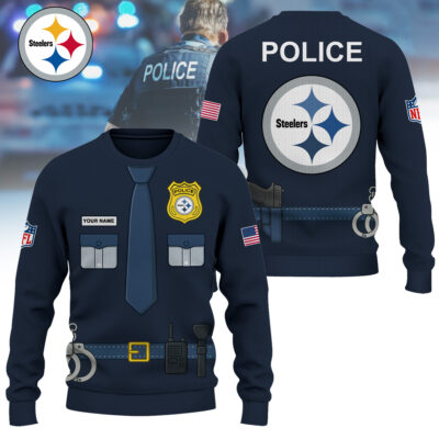 Pittsburgh Steelers | Premium NFL Police Costume 3D Hoodie