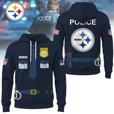 Pittsburgh Steelers | Premium NFL Police Costume 3D Hoodie