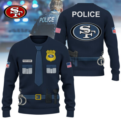 San Francisco 49ers | Premium NFL Police Costume 3D Hoodie