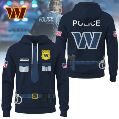 Washington Commanders | Premium NFL Police Costume 3D Hoodie