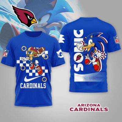 Arizona Cardinals | Premium NFL Sonic The Hedgehog 3D Shirt