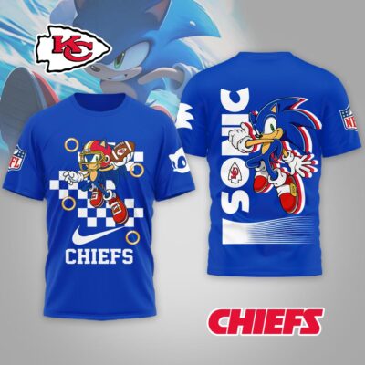Kansas City Chiefs | Premium NFL Sonic The Hedgehog 3D Shirt