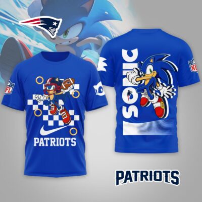 New England Patriots | Premium NFL Sonic The Hedgehog 3D Shirt