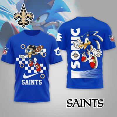 New Orleans Saints | Premium NFL Sonic The Hedgehog 3D Shirt